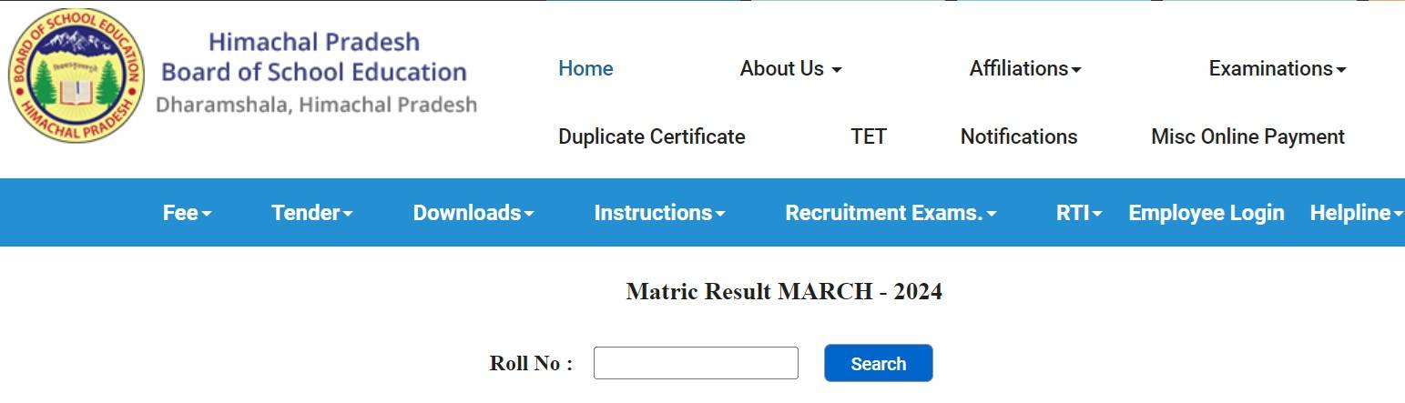 Himachal Pradesh Board Exam Results 2025