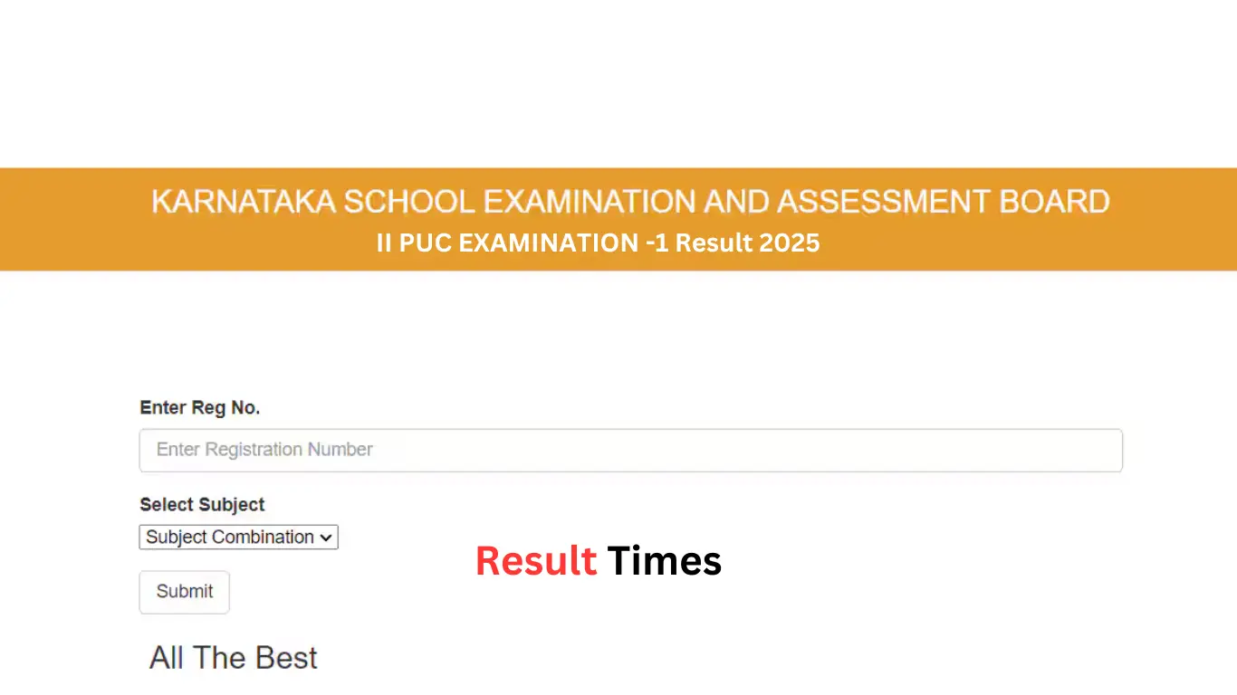 Karnataka Board 12th Result 2025