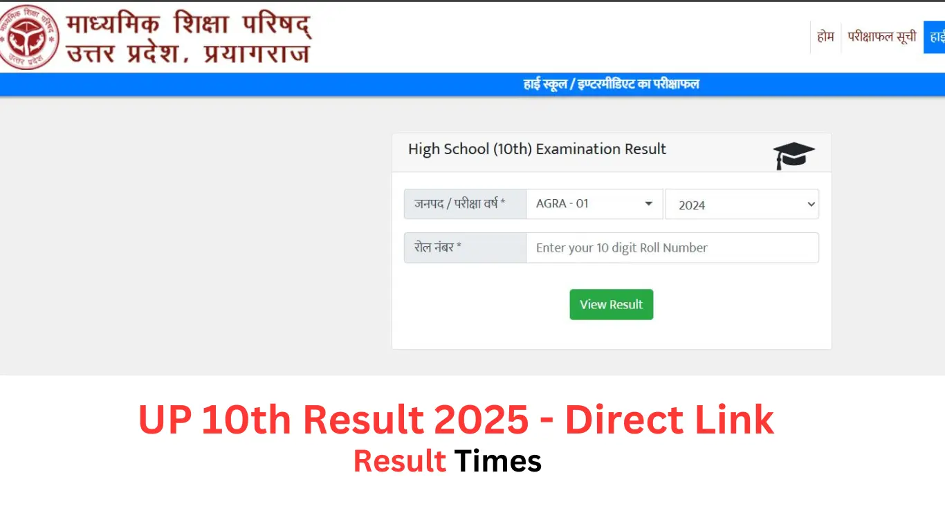 UP Board 10th Result 2025